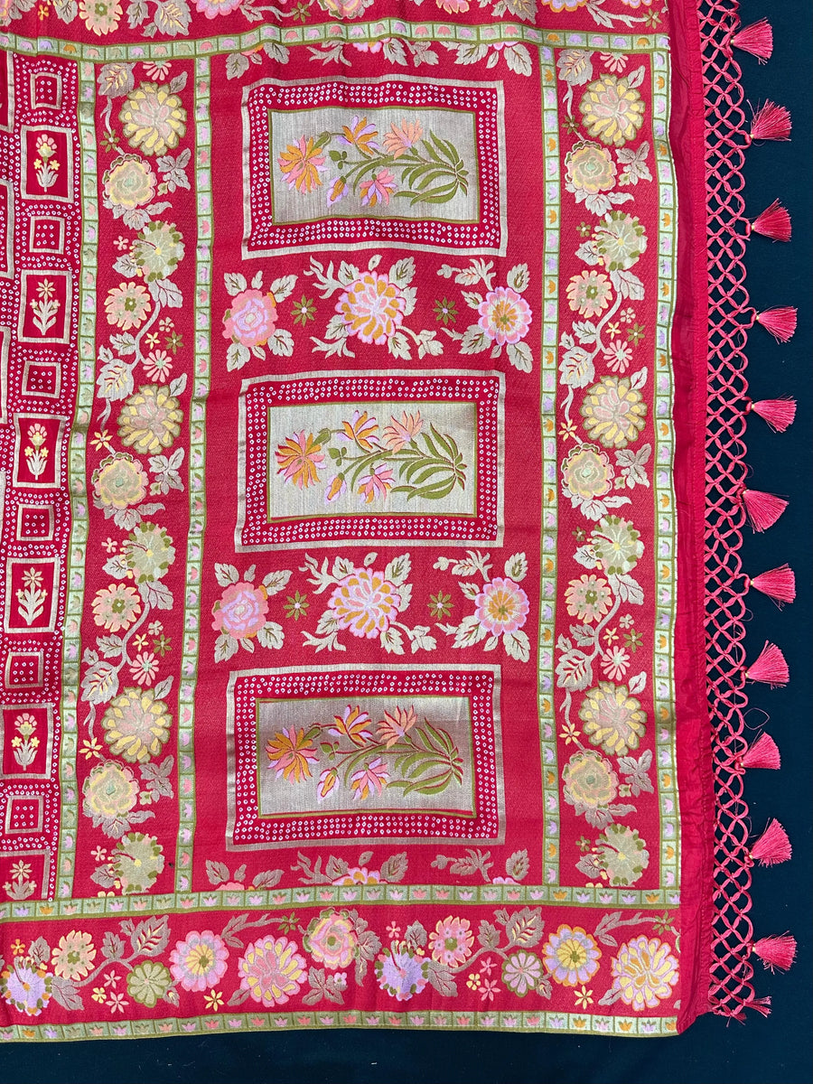 Semi Khaddi Georgette Saree – Traditional Charm with a Lightweight Feel