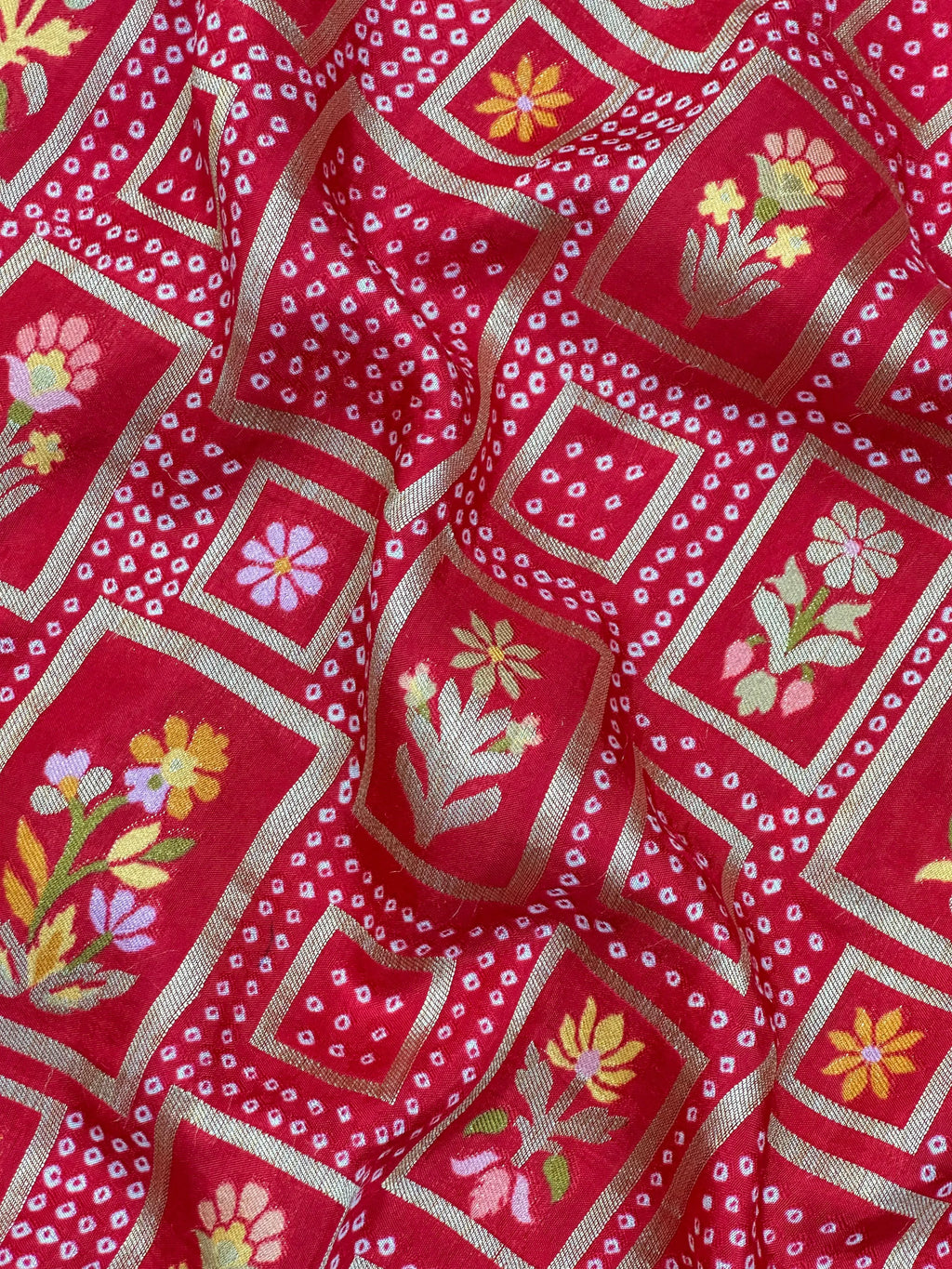 Semi Khaddi Georgette Saree – Traditional Charm with a Lightweight Feel
