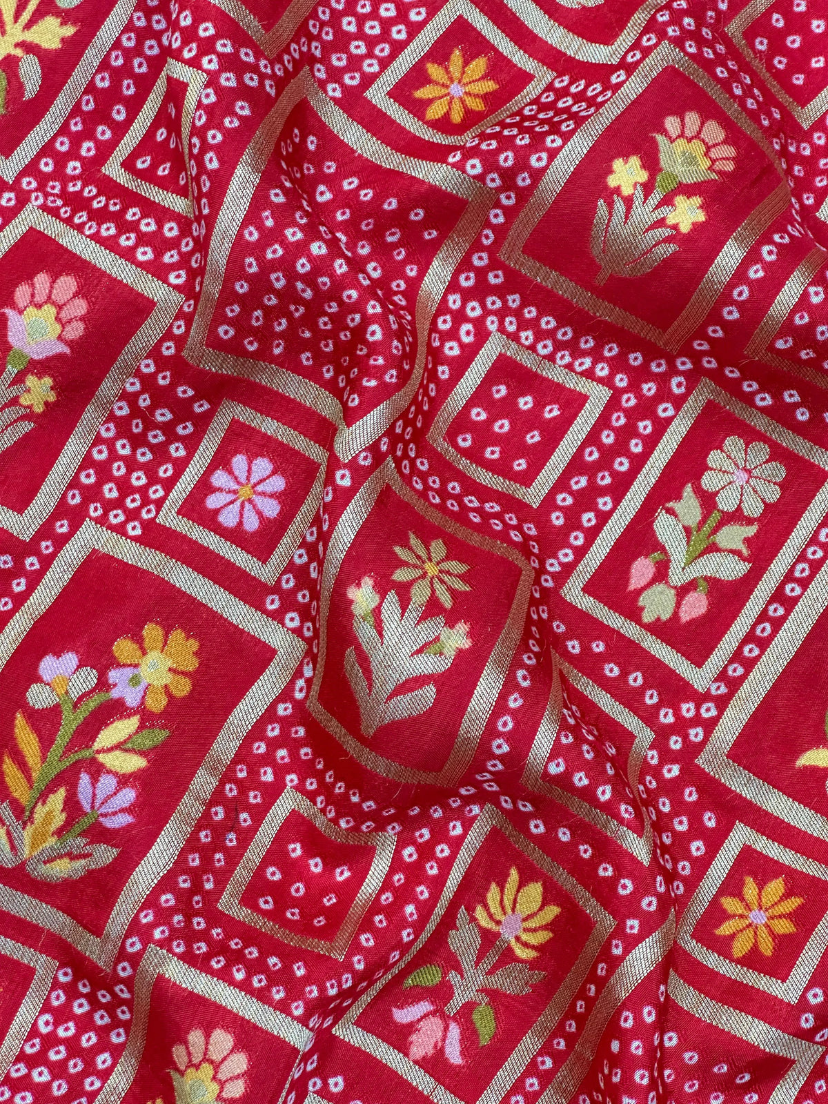 Semi Khaddi Georgette Saree – Traditional Charm with a Lightweight Feel