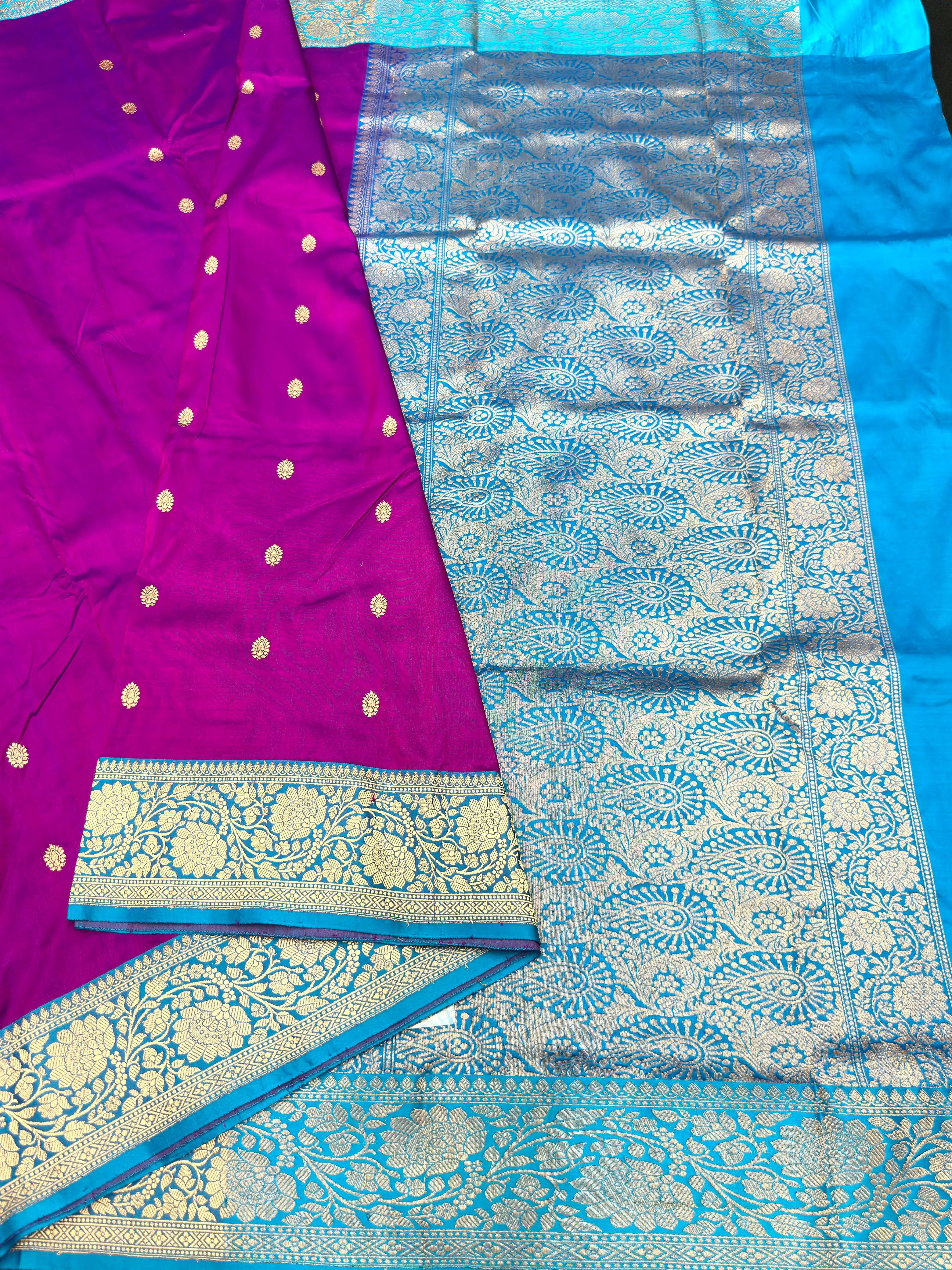 Pure Dupion Silk Saree with Classic Elegance-Silken Aura
