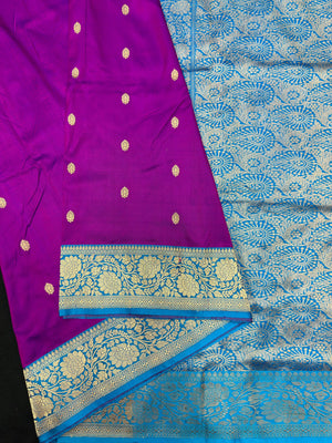 Pure Dupion Silk Saree with Classic Elegance-Silken Aura