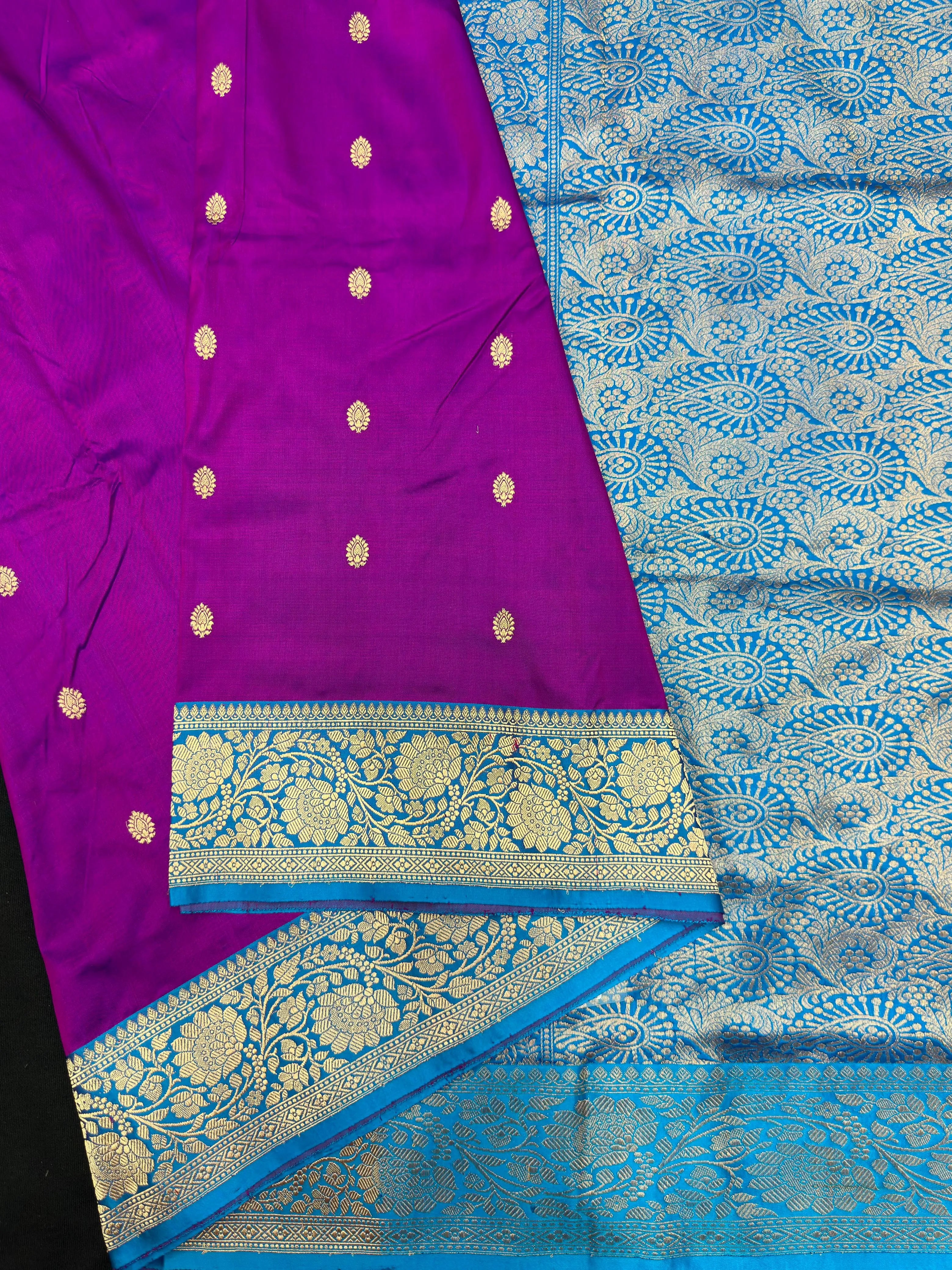 Pure Dupion Silk Saree with Classic Elegance-Silken Aura