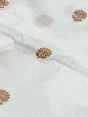 Pure Dupion Silk Saree with Classic Elegance-Silken Aura 