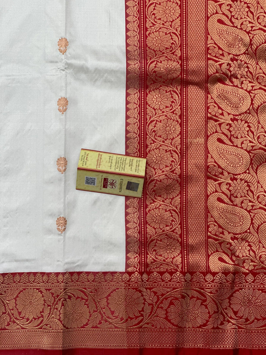 Pure Dupion Silk Saree with Classic Elegance-Silken Aura 