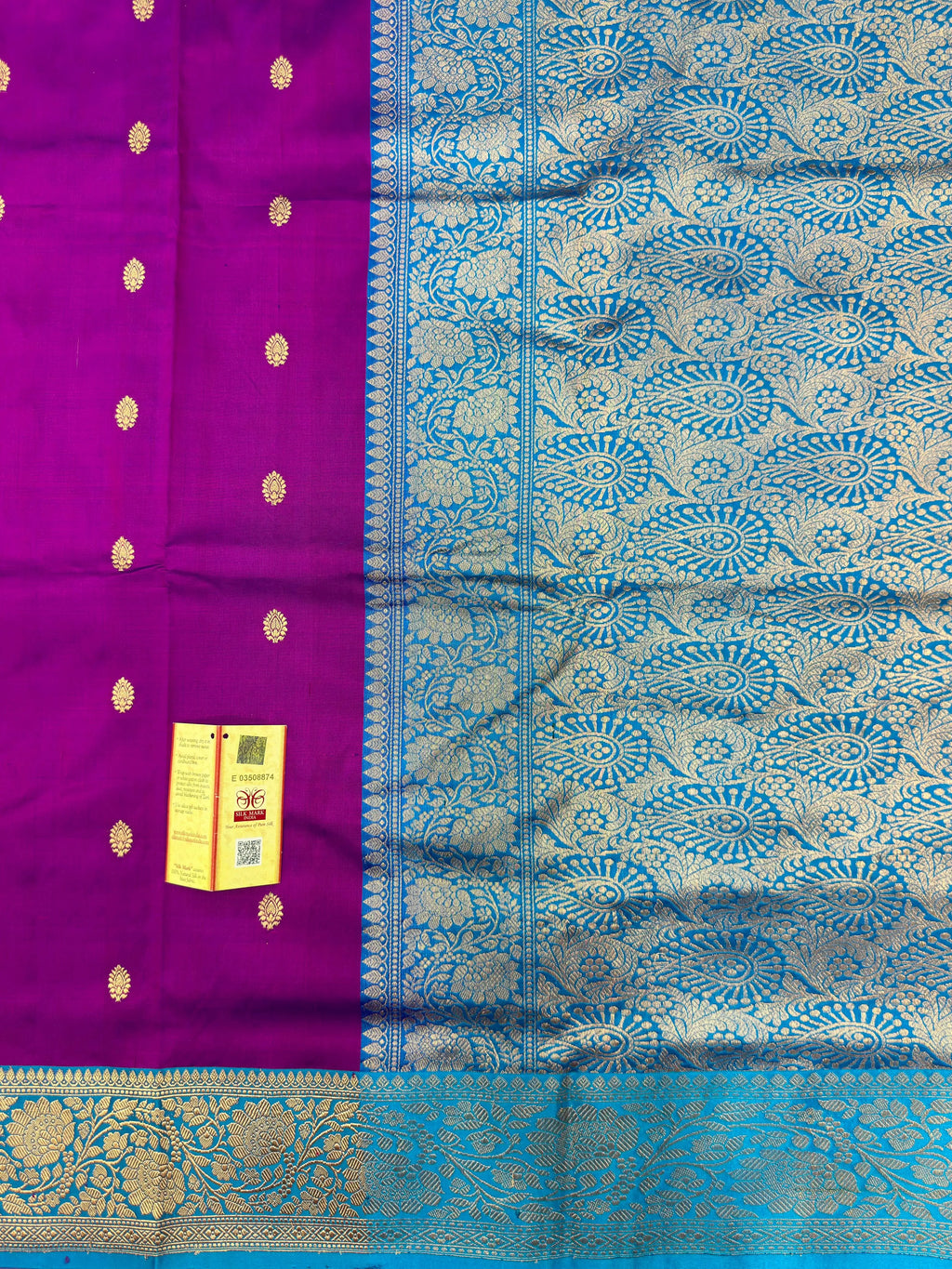 Pure Dupion Silk Saree with Classic Elegance-Silken Aura