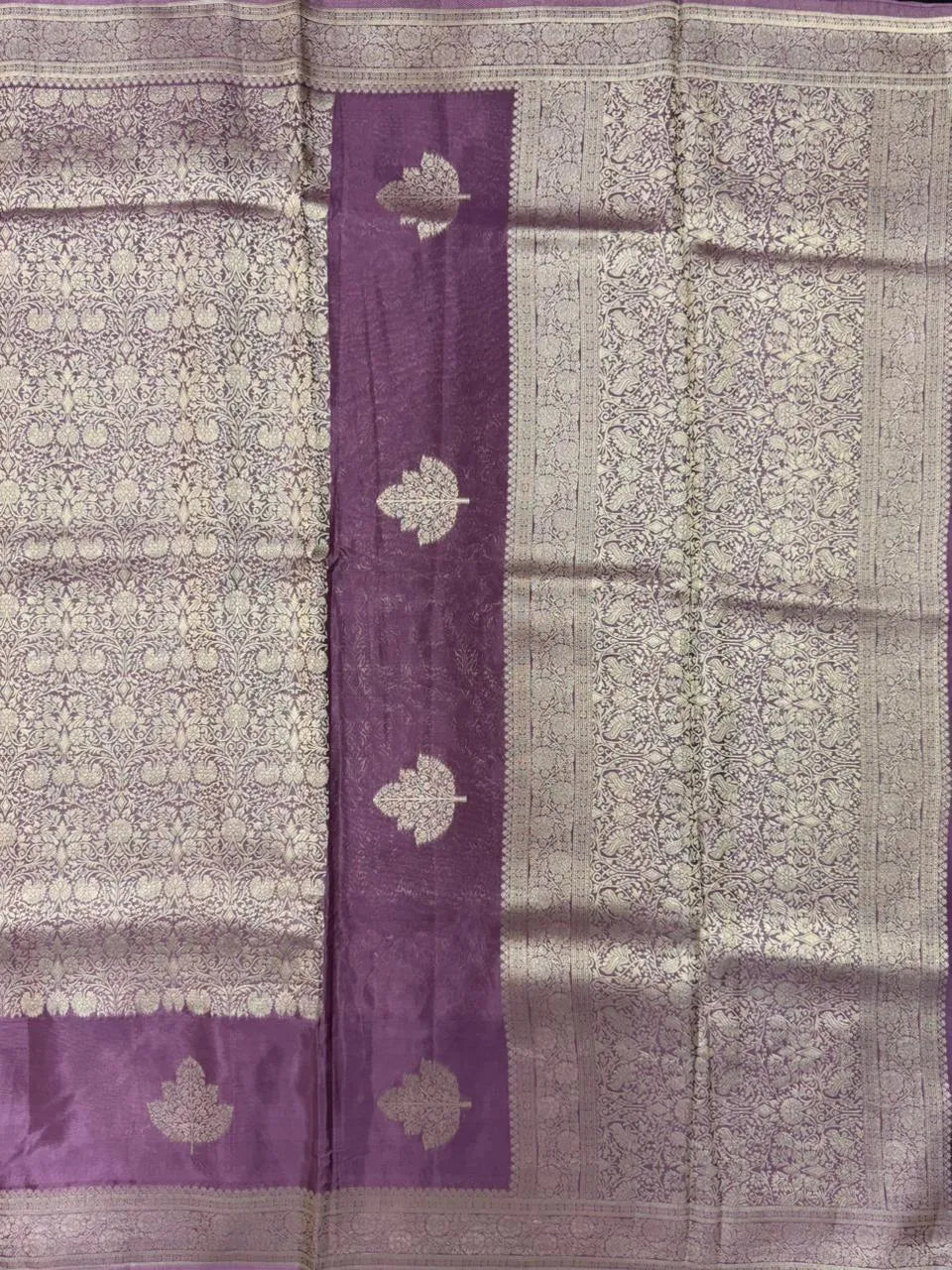 Designer Mashru Silk Saree with Rich Shine & Soft Texture (Silky Banarasi)