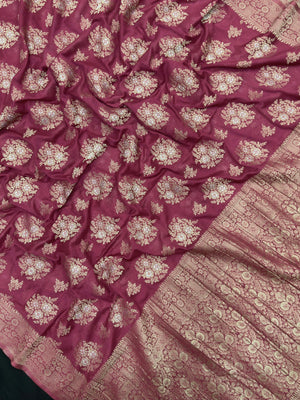 Semi Georgette Saree – Comfortable & Fashionable (Silver Meena) 
