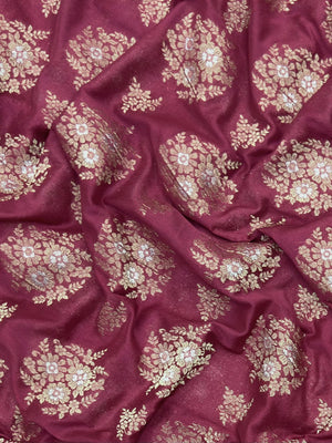 Semi Georgette Saree – Comfortable & Fashionable (Silver Meena) 