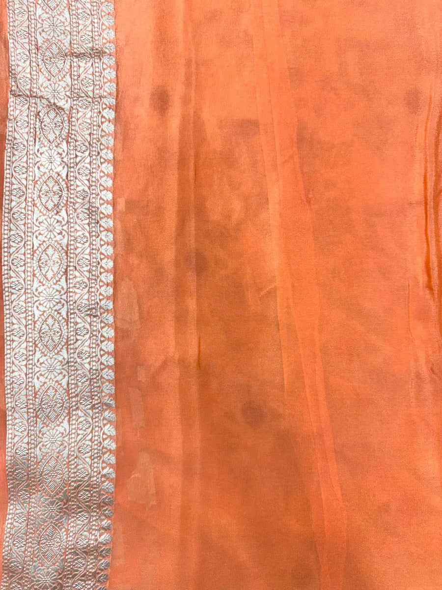 Charming Pure Georgette Silk Saree with Smooth Texture (Velvet) 