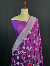 Charming Pure Georgette Silk Saree with Smooth Texture (Velvet)