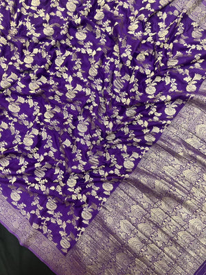 Designer Georgette Saree – A Touch of Modern Grace-Simran Jaal 