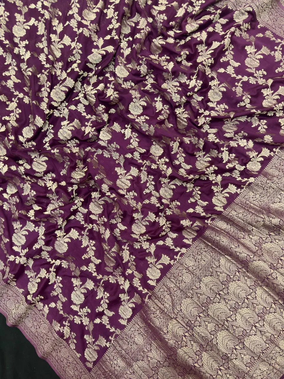 Designer Georgette Saree – A Touch of Modern Grace-Simran Jaal 