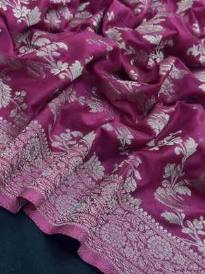Designer Georgette Saree – A Touch of Modern Grace-Simran Jaal 