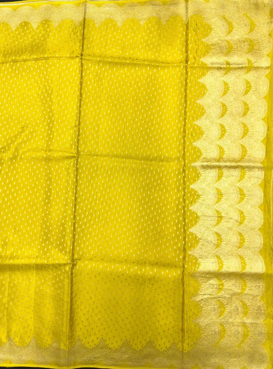 Classic Raw Mango Silk Saree – Perfect Blend of Style & Tradition-Sindarshan