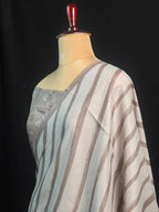 Minimal Prints, Maximum Grace – Tussar Silk Smoothie Saree