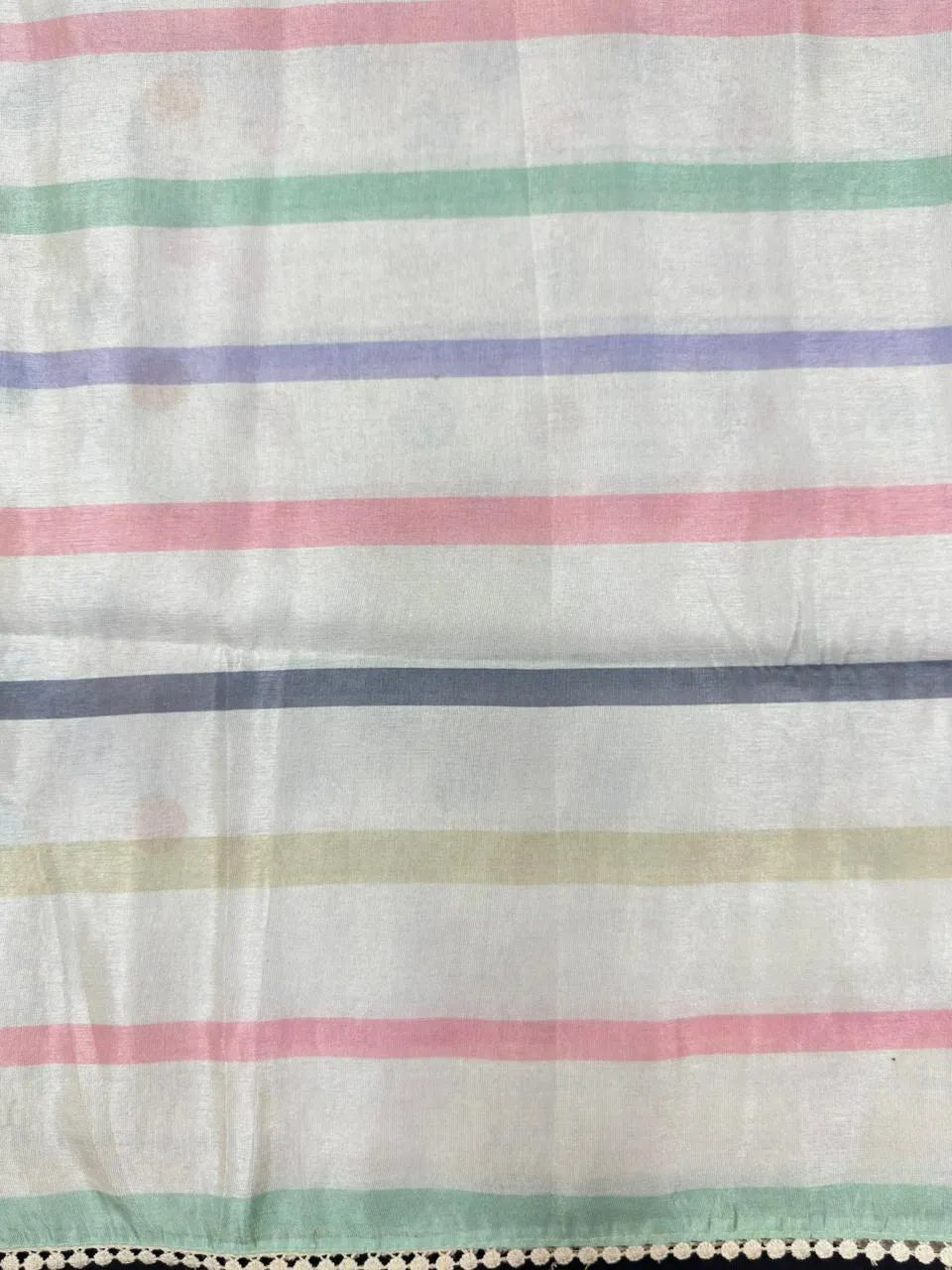 Classic Tussar Silk Saree – Elegant Indian Attire (Snow Net)