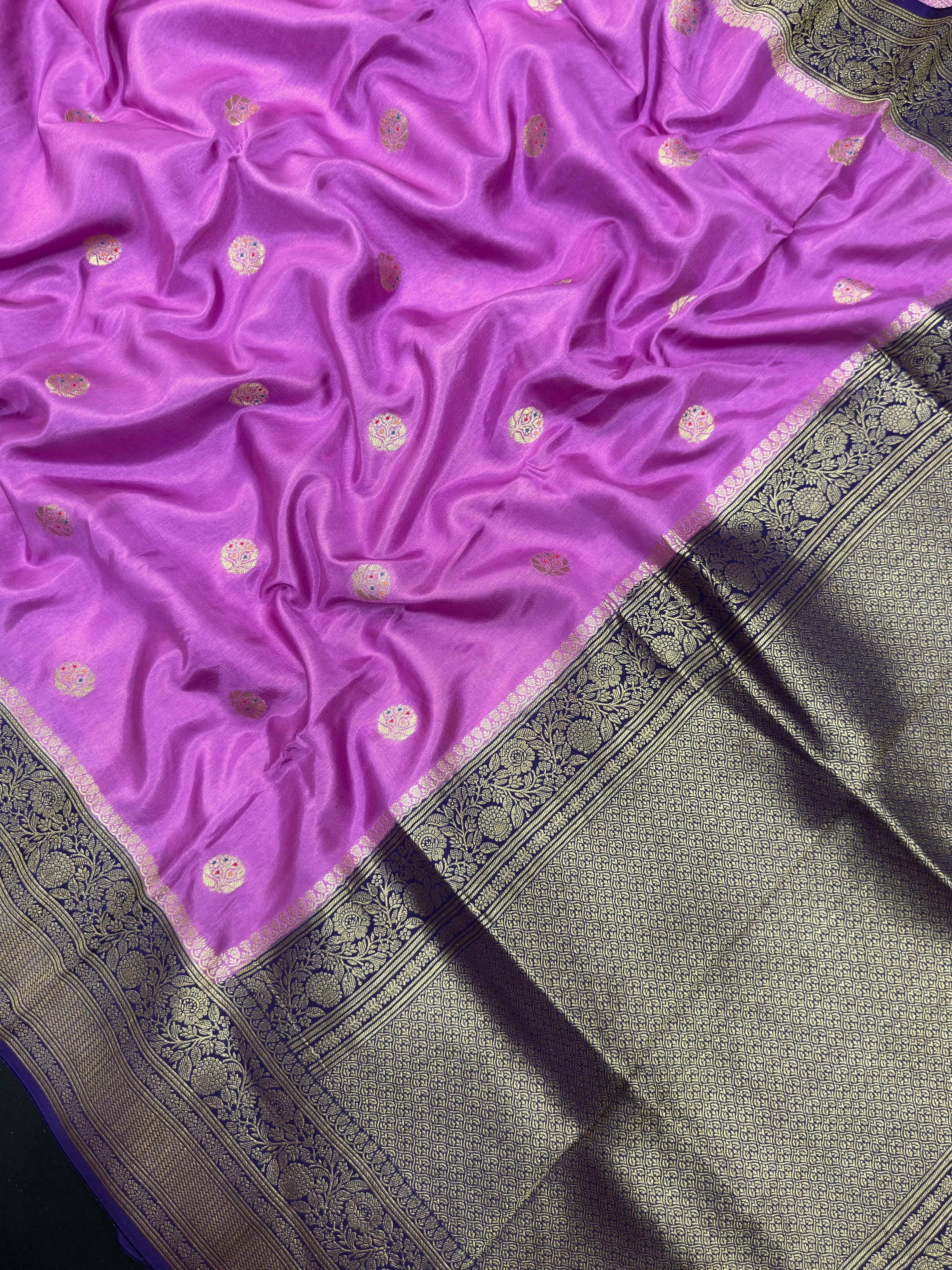 Premium Viscose Silk Saree with Rich Drape (Snowfall)