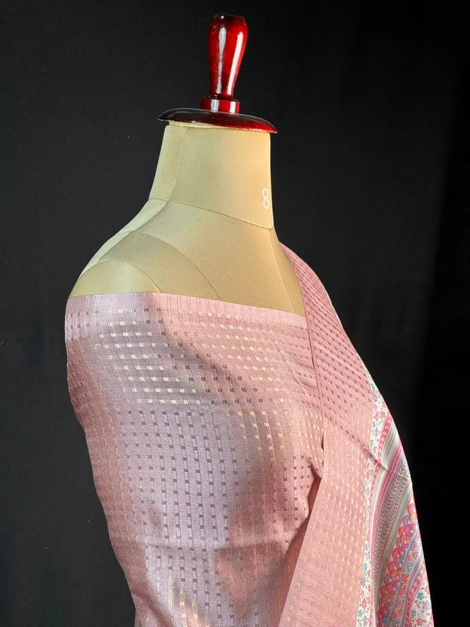 Tradition & Luxury in Tussar Silk-Snow Net