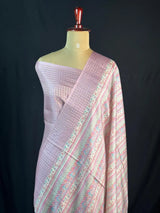 Tradition & Luxury in Tussar Silk-Snow Net