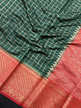 Soft Kataan Chex Silk Saree