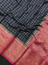 Soft Kataan Chex Silk Saree