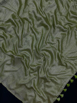 Woman draped in a Soft Tussar Silk Saree with subtle shine and fluid texture, ideal for elegant everyday and festive occasions.