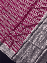 Semi Mysore Silk-Stripe Mysore Silk