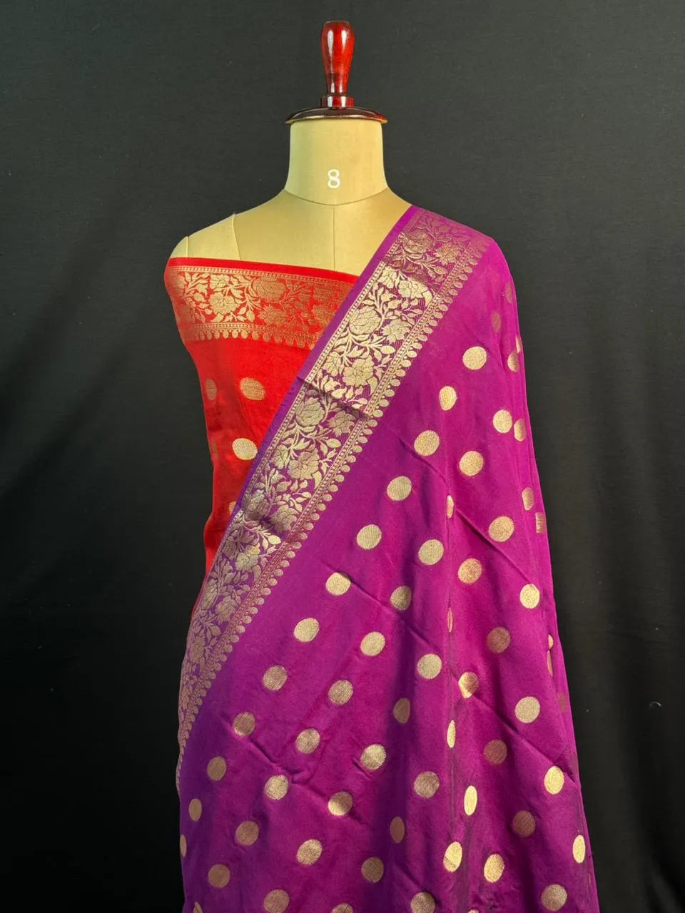 Handcrafted Semi Mysore Crepe Silk Saree – Perfect Festive Wear (RMS Crape) 