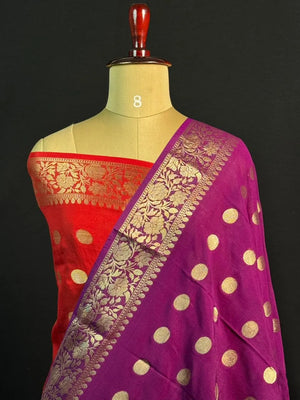 Handcrafted Semi Mysore Crepe Silk Saree – Perfect Festive Wear (RMS Crape) 