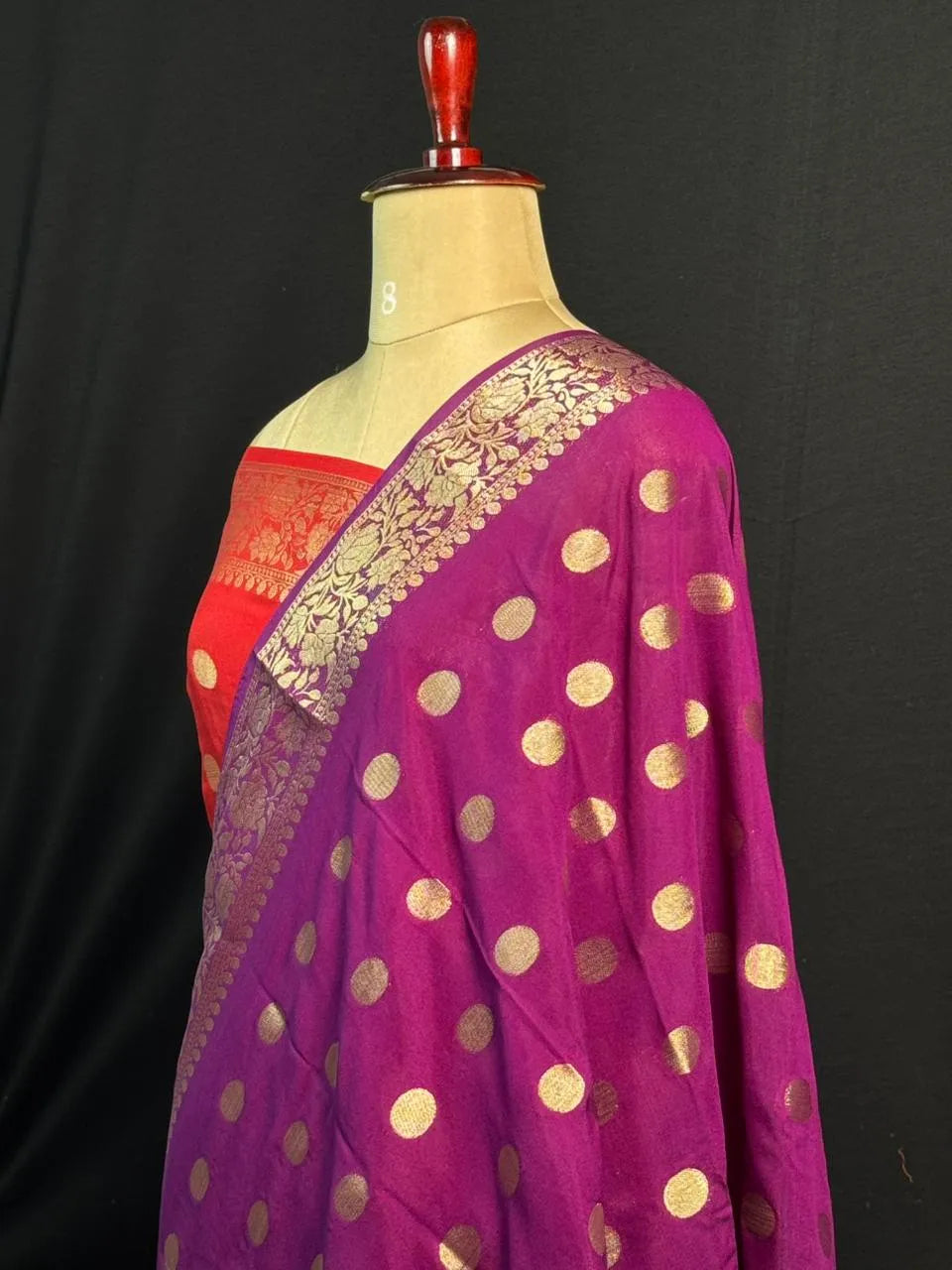 Handcrafted Semi Mysore Crepe Silk Saree – Perfect Festive Wear (RMS Crape) 