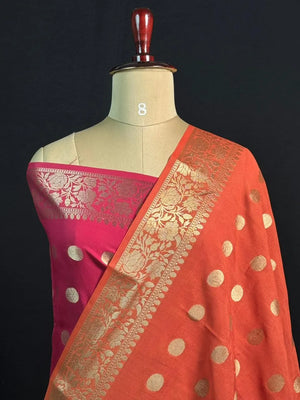 Handcrafted Semi Mysore Crepe Silk Saree – Perfect Festive Wear (RMS Crape) 
