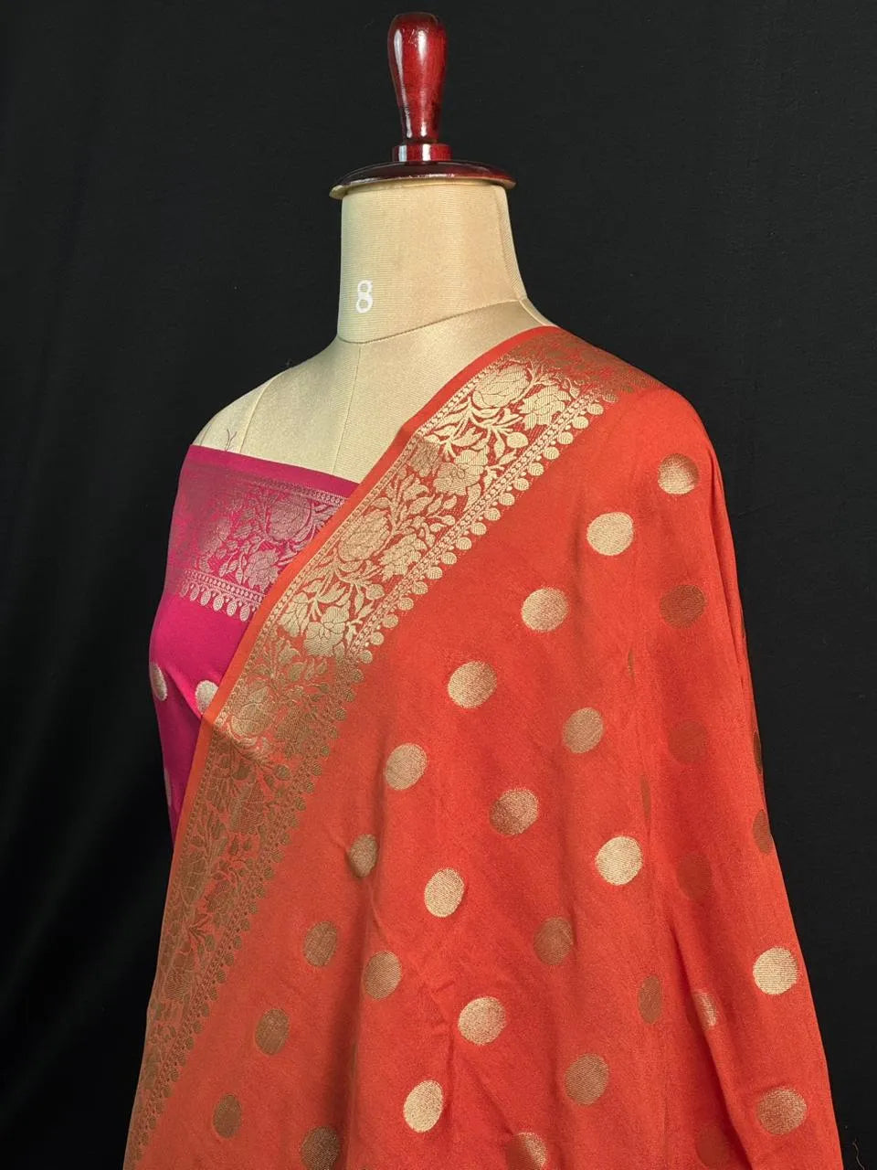 Handcrafted Semi Mysore Crepe Silk Saree – Perfect Festive Wear (RMS Crape) 