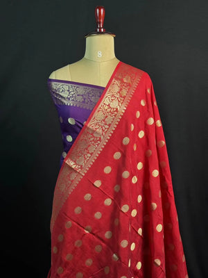Handcrafted Semi Mysore Crepe Silk Saree – Perfect Festive Wear (RMS Crape)