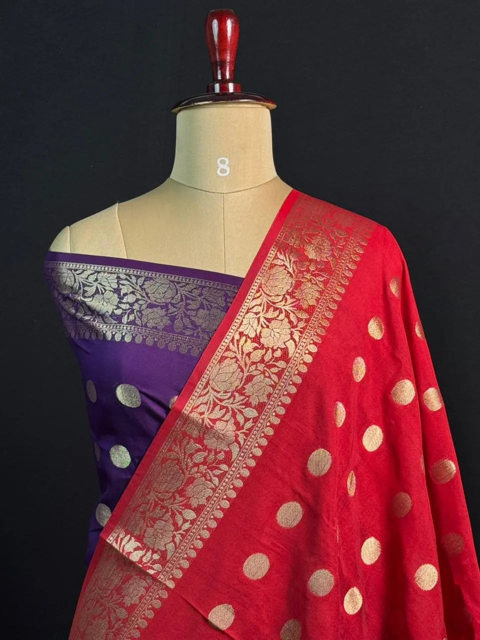 Handcrafted Semi Mysore Crepe Silk Saree – Perfect Festive Wear (RMS Crape)