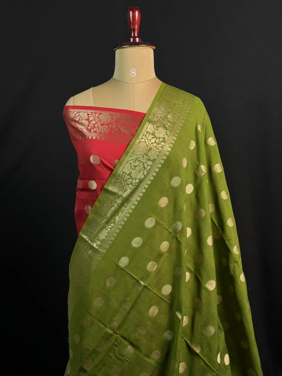 Handcrafted Semi Mysore Crepe Silk Saree – Perfect Festive Wear (RMS Crape)