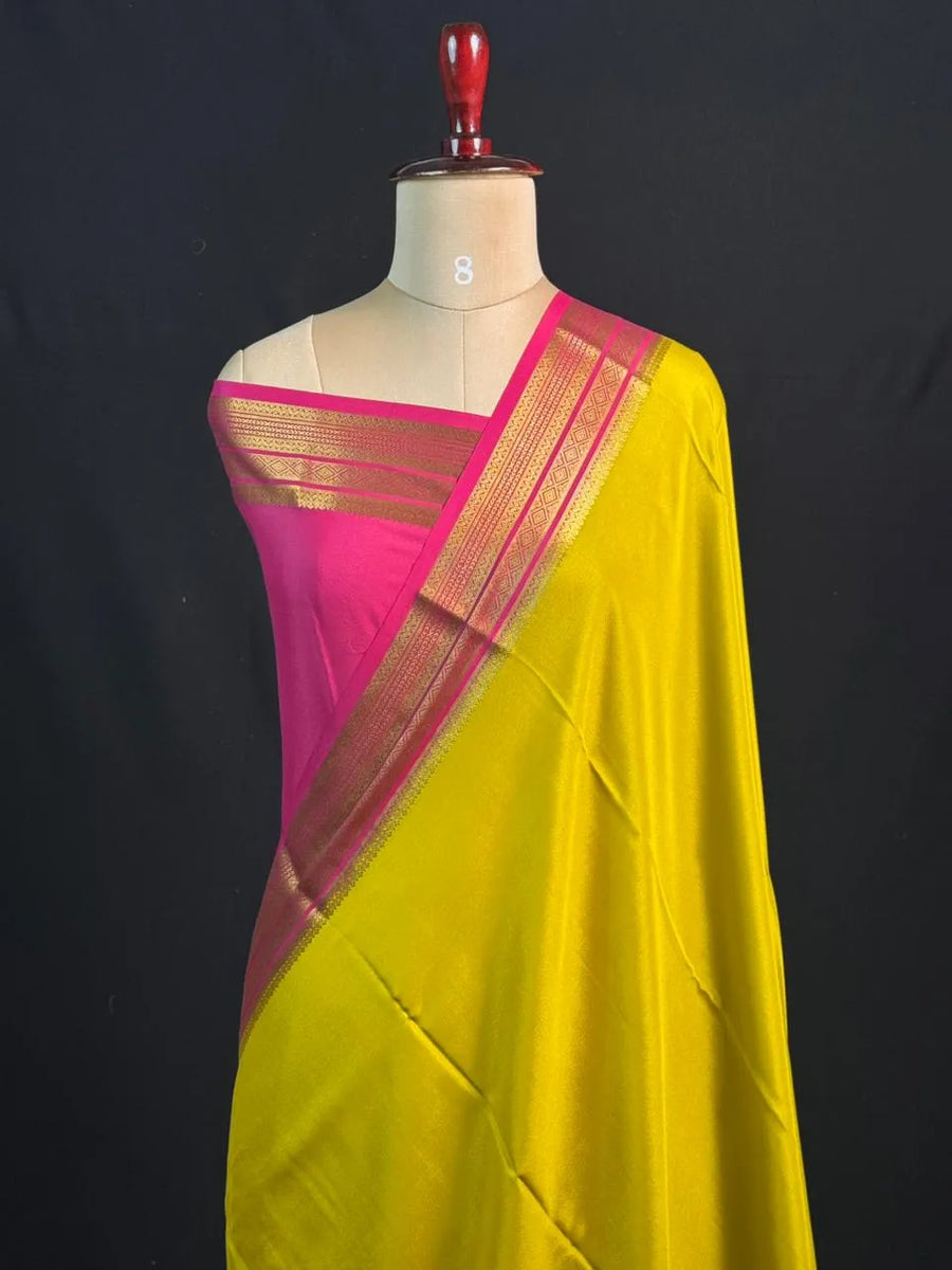 A Symbol of Tradition – Pure Mysore Silk Saree