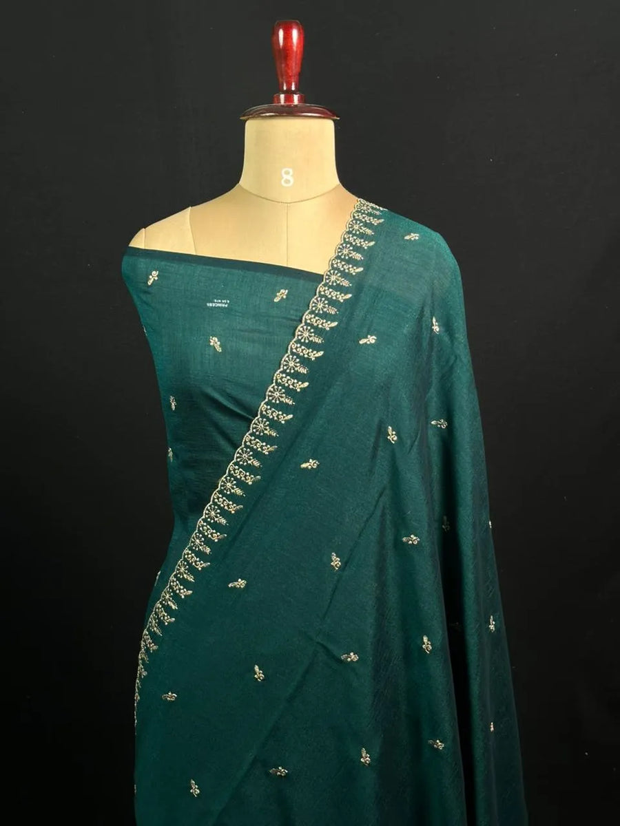 Designer Semi Tussar Saree with Golden Zari Touch 