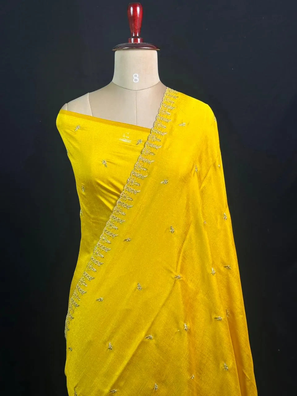 Designer Semi Tussar Saree with Golden Zari Touch 