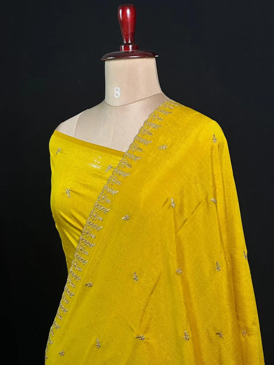 Designer Semi Tussar Saree with Golden Zari Touch 