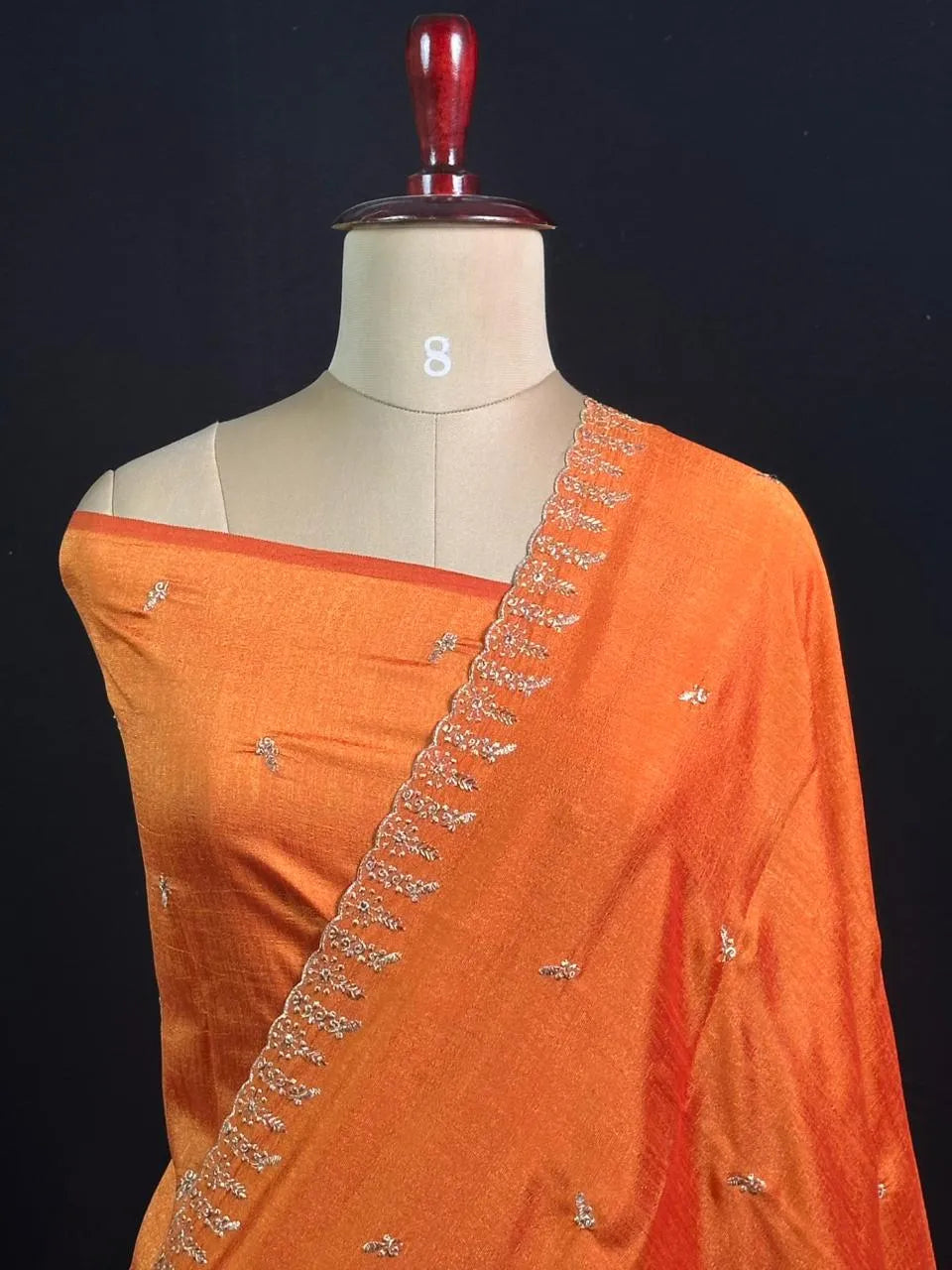 Designer Semi Tussar Saree with Golden Zari Touch 