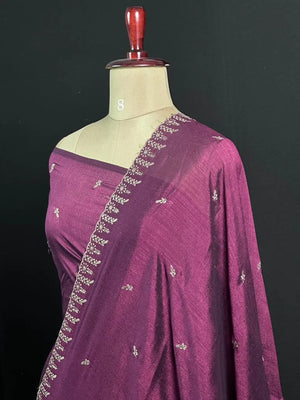 Designer Semi Tussar Saree with Golden Zari Touch 