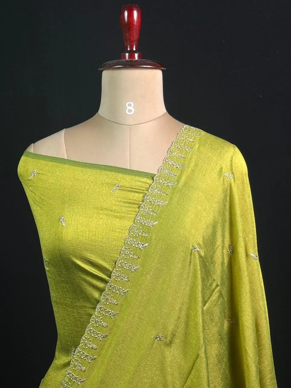 Designer Semi Tussar Saree with Golden Zari Touch 