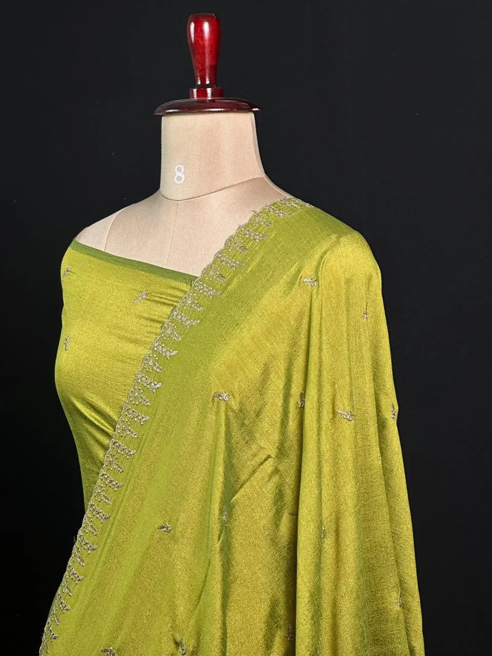 Designer Semi Tussar Saree with Golden Zari Touch 