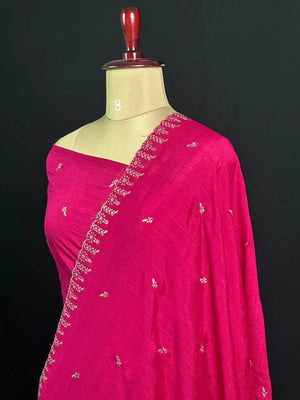 Designer Semi Tussar Saree with Golden Zari Touch 