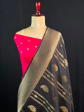 Zari Banarasi Georgette Saree-TIE AND DYE CHIFFON 