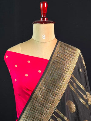Zari Banarasi Georgette Saree-TIE AND DYE CHIFFON 
