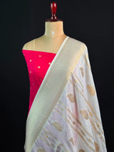 Zari Banarasi Georgette Saree-TIE AND DYE CHIFFON 