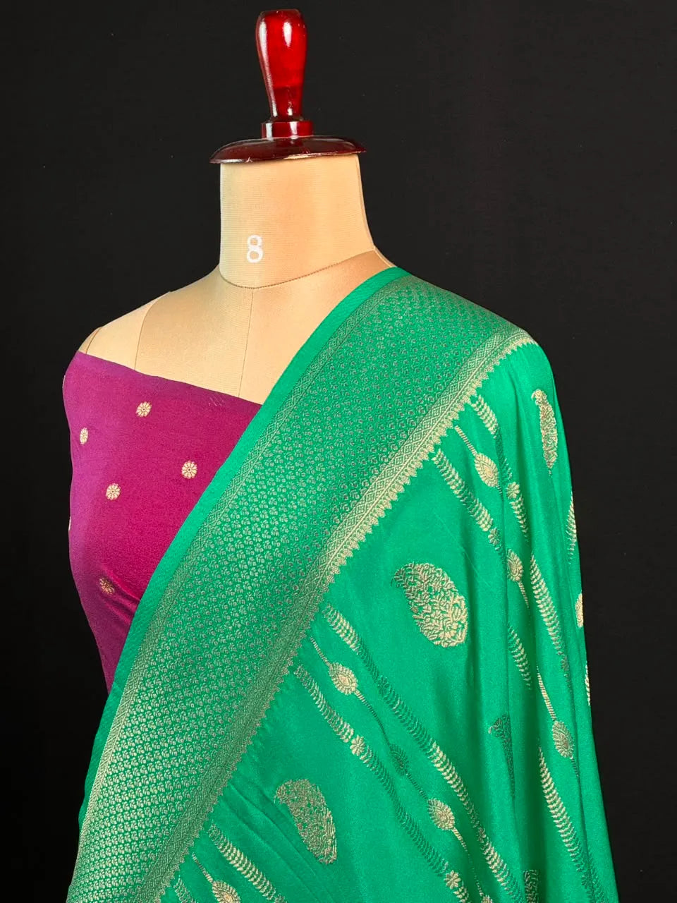 Zari Banarasi Georgette Saree-TIE AND DYE CHIFFON 