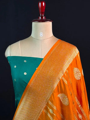 Zari Banarasi Georgette Saree-TIE AND DYE CHIFFON 