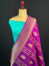 Zari Banarasi Georgette Saree-TIE AND DYE CHIFFON 